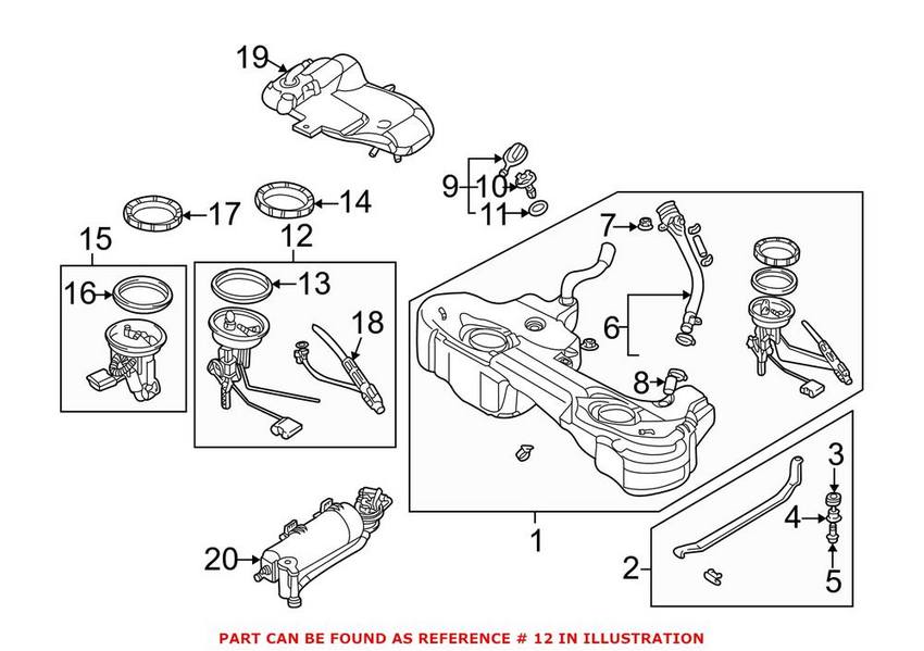 BMW Fuel Level Sender 16142229683